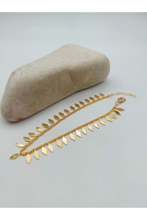 خلخال جواهری طلائی زنانه روکش طلا کد 712528873
