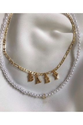 گردنبند جواهر طلائی زنانه روکش طلا کد 803490925