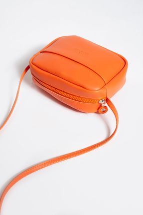 کیف دوشی نارنجی زنانه چرم مصنوعی کد 810409962