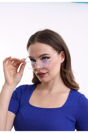 عینک محافظ نور آبی نارنجی زنانه 46 مات UV400 آستات کد 648638833