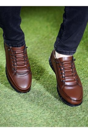 کفش کژوال قهوه ای مردانه پاشنه کوتاه ( 4 - 1 cm ) پاشنه ساده کد 448009429