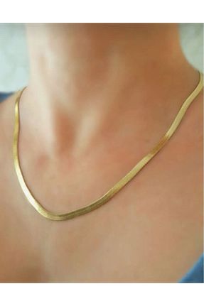 گردنبند استیل ( فولاد ) طلائی زنانه استیل (فولاد) Arjew - کد 837500898
