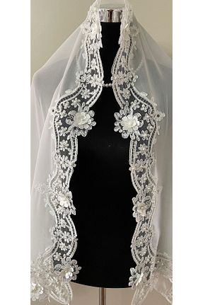 روسری نباتی ساده Lady Rio - کد 837530762
