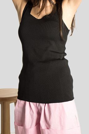 بلوز مشکی زنانه ساده Butik - کد 369616426