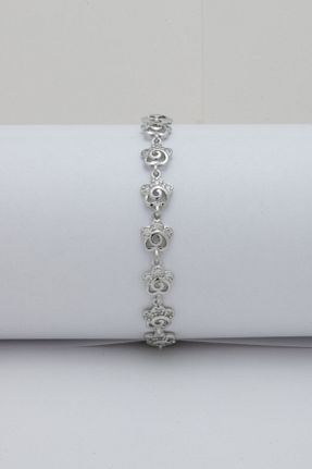 دستبند جواهر سفید زنانه زیرکن Sewar Store - کد 837602884