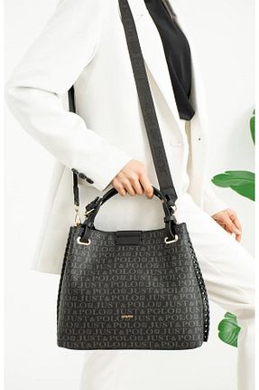 کیف دستی مشکی زنانه ابعاد بزرگ Just Polo - کد 463271307