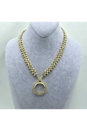 گردنبند جواهر طلائی زنانه برنز کد 311794207