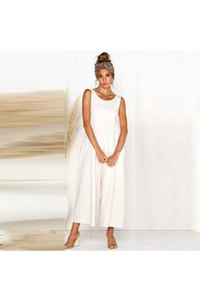 لباس سفید زنانه بافتنی کتان رگولار اداری کد 824513277