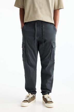 شلوار آبی مردانه پنبه ای Pull & Bear - کد 837326858