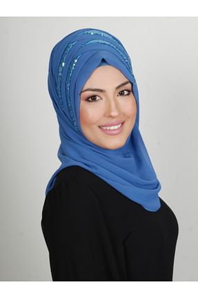 روسری سرمه ای شیفون Yasmin S