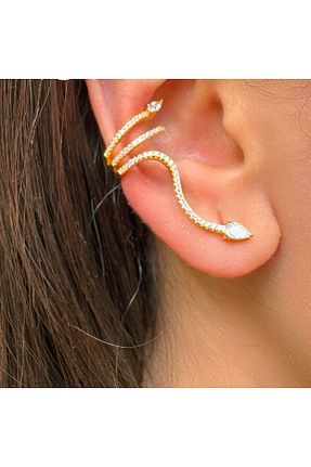 گوشواره غضروفی نقره طلائی AychaAksesuar - کد 837365281