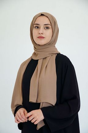 روسری قهوه ای 70 * 180 BARCHA - کد 834027611