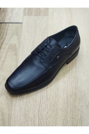 کفش کلاسیک مشکی مردانه چرم طبیعی پاشنه کوتاه ( 4 - 1 cm ) پاشنه پر کد 831626804