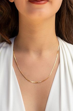 گردنبند طلا زرد زنانه 14 عیار Cenova Jewelry - کد 765743119