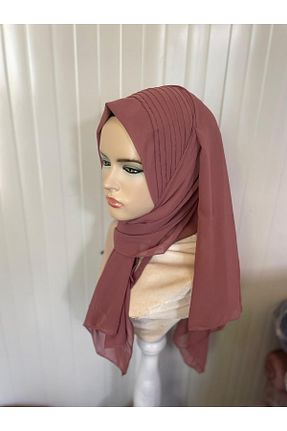 روسری صورتی شیفون Yasmin S