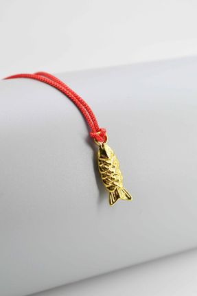 گردنبند جواهر قرمز زنانه روکش طلا کد 817919124