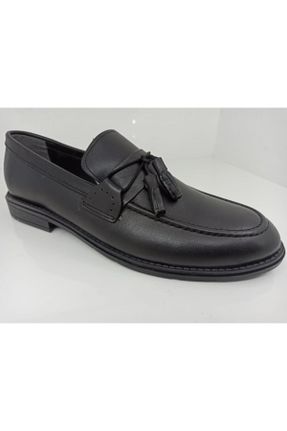 کفش کژوال مشکی مردانه چرم طبیعی پاشنه کوتاه ( 4 - 1 cm ) پاشنه ساده کد 267076913
