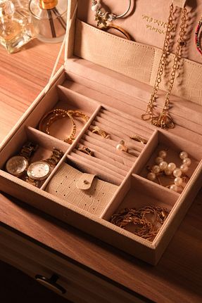نظم دهنده جواهرات و آرایش بژ چوب TASKUTU - کد 781416728