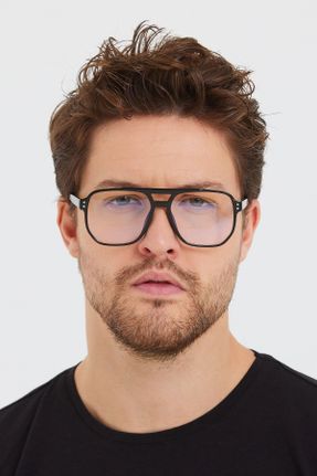 عینک محافظ نور آبی مشکی زنانه 50 مات UV400 پلاستیک کد 391701219