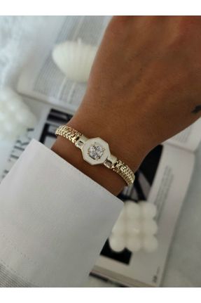 دستبند جواهر طلائی زنانه کد 335327942