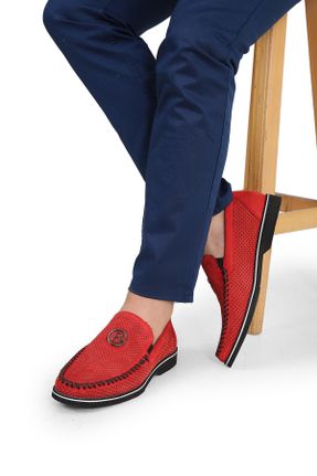 کفش کژوال قرمز مردانه پاشنه متوسط ( 5 - 9 cm ) پاشنه ساده کد 655271131