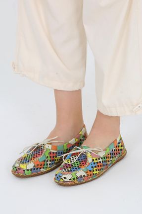 کفش کژوال زنانه چرم طبیعی پاشنه کوتاه ( 4 - 1 cm ) پاشنه ساده کد 834671539