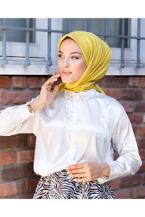 روسری زرد پلی استر Golden Rose - کد 837614148