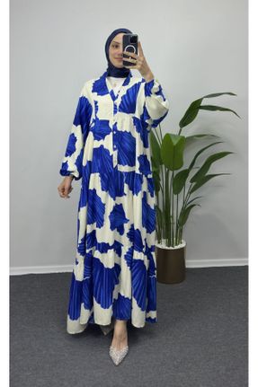 لباس آبی زنانه بافتنی ویسکون رگولار کد 837623498