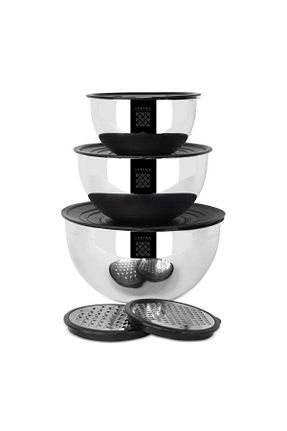 ظرف نگهداری مشکی استیل (فولاد) Serenk - کد 741124066