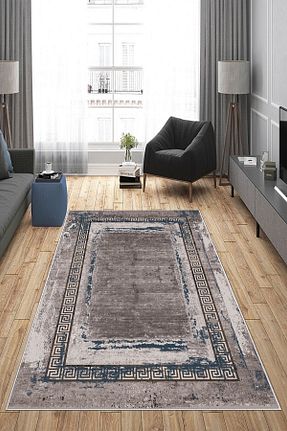 فرش قهوه ای زیره ضد لغزش MENTEŞ HOME - کد 770967750