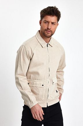 کت بژ مردانه رگولار DAMGA JEANS - کد 796704736