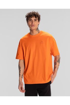 تی شرت نارنجی مردانه رگولار کد 806346591