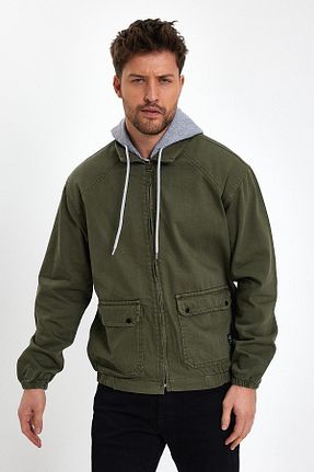 کت خاکی مردانه رگولار DAMGA JEANS - کد 796723881