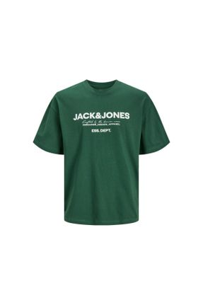 تی شرت سبز مردانه Fitted یقه گرد تکی کد 800950703