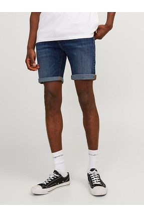 شلوارک و برمودا سرمه ای مردانه رگولار Jack & Jones - کد 820143220