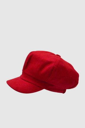 کلاه قرمز زنانه پلی استر کد 466434142