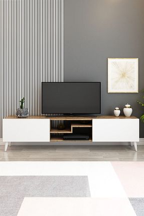 میز و پایه تلویزیون قهوه ای Suntalam izcodesign - کد 474648740