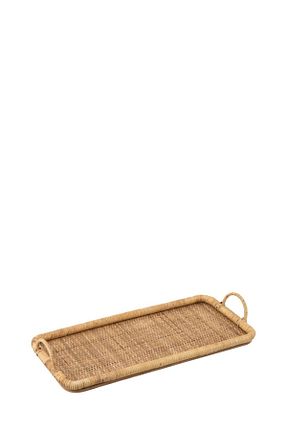 سینی سفید خیزران Laromita Decoration - کد 837842986