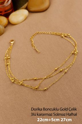 خلخال جواهری طلائی زنانه کد 837845126