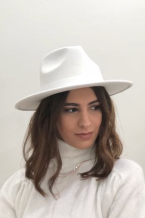 کلاه سفید زنانه پلی استر کد 39688200