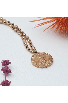 گردنبند استیل ( فولاد ) طلائی زنانه استیل (فولاد) Ladues - کد 837888860