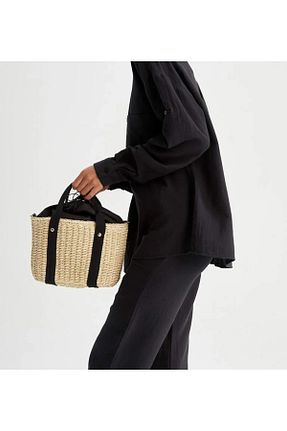 کیف دوشی بژ زنانه حصیر Vivacasa - کد 837888343