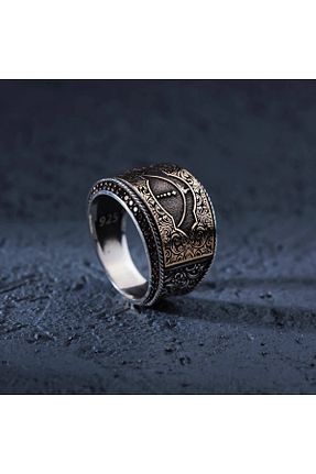 انگشتر نقره متالیک مردانه زیرکن üstad kuyumculuk - کد 837893799