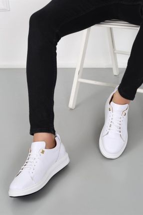 کفش کژوال سفید مردانه پاشنه متوسط ( 5 - 9 cm ) پاشنه ساده کد 107173556