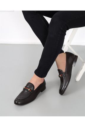 کفش کلاسیک قهوه ای مردانه چرم طبیعی پاشنه کوتاه ( 4 - 1 cm ) پاشنه ساده کد 125472538