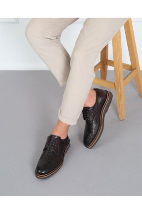 کفش کلاسیک قهوه ای مردانه پاشنه کوتاه ( 4 - 1 cm ) پاشنه ساده کد 313647880