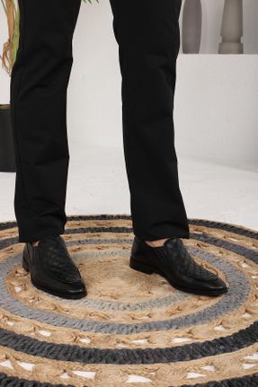 کفش کلاسیک مشکی مردانه پاشنه کوتاه ( 4 - 1 cm ) پاشنه ساده کد 474653808