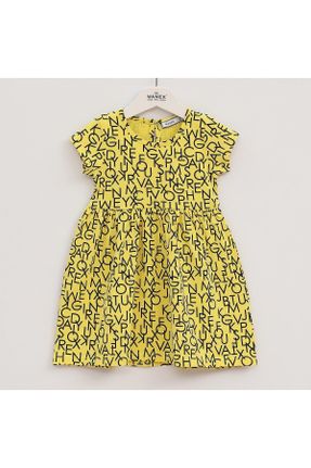 لباس زرد بچه گانه بافت رگولار آستین-کوتاه کد 801780181