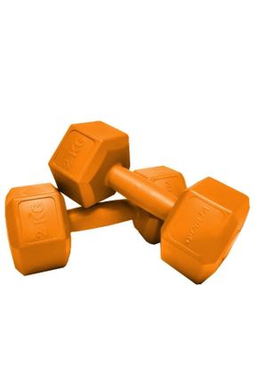 دمبل و وزنه نارنجی پلاستیک کد 273793066