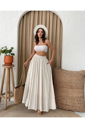 دامن نباتی زنانه پنبه ای Genel Markalar - کد 824437552